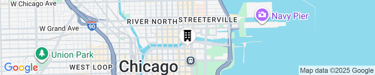 Map for Hilton Garden Inn Chicago Downtown Riverwalk