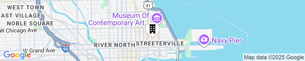 Map for Hyatt Centric Chicago Magnificent Mile