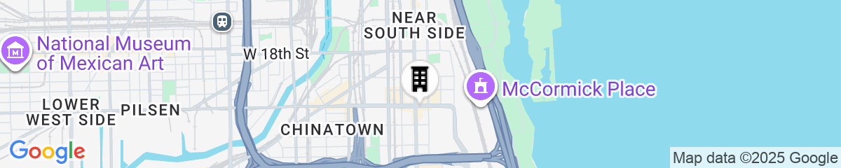Map for Hampton Inn Chicago McCormick Place
