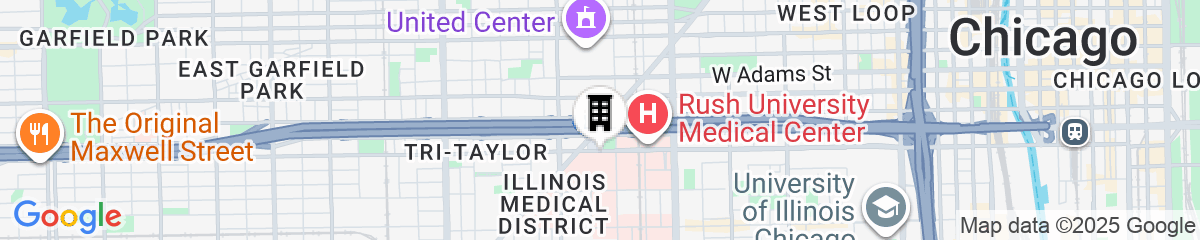 Map for Hyatt House Chicago Medical/University District