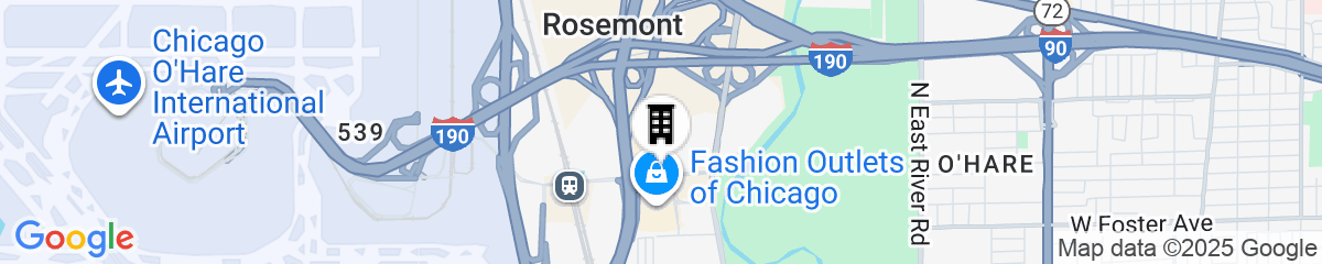 Map for Aloft Chicago O'Hare