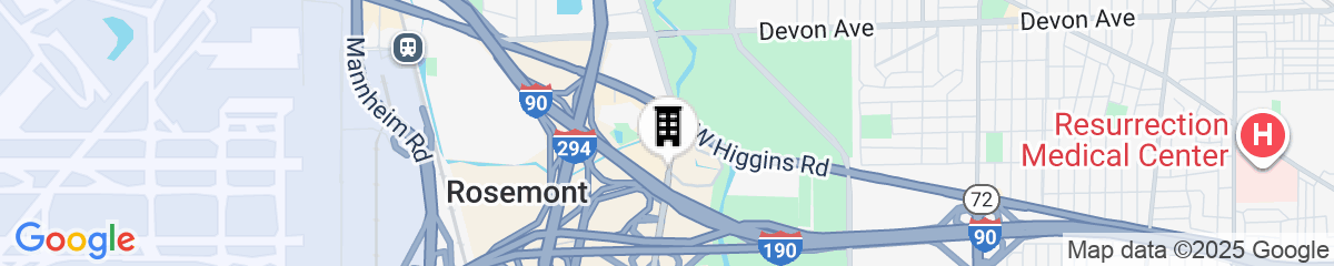 Map for The Westin O'Hare