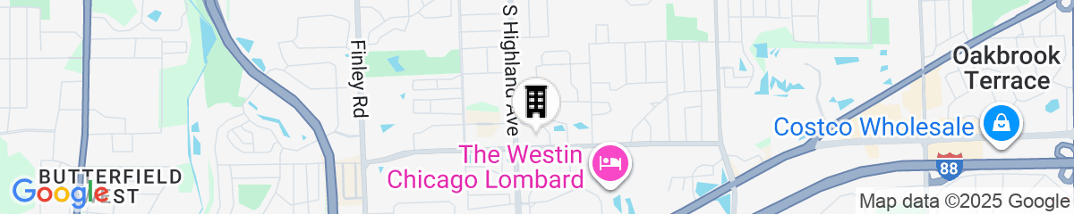 Map for SureStay Plus Hotel by Best Western Chicago Lombard