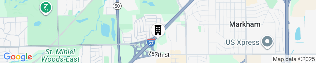 Map for Holiday Inn Express & Suites Chicago - Oak Forest by IHG