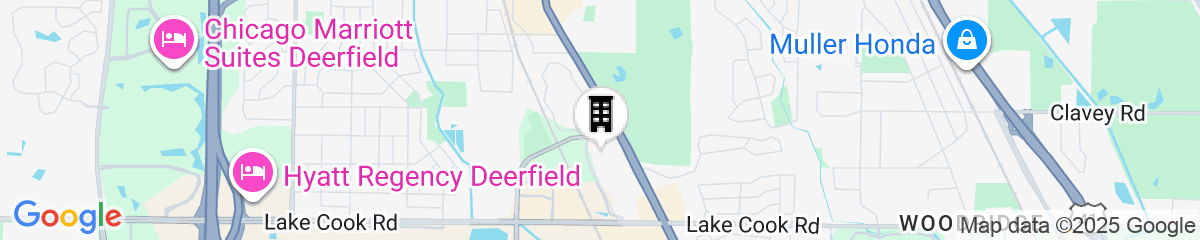 Map for Residence Inn By Marriott Chicago Deerfield