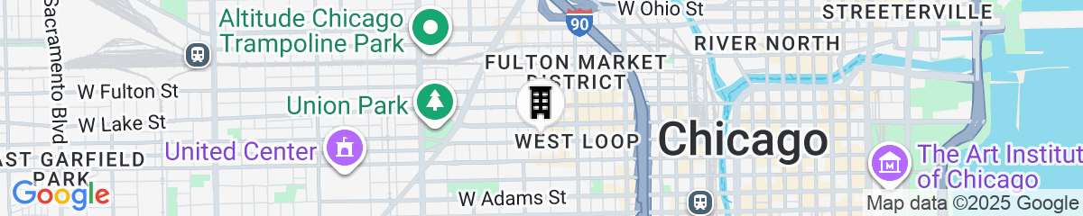 Map for Hyatt House Chicago West Loop