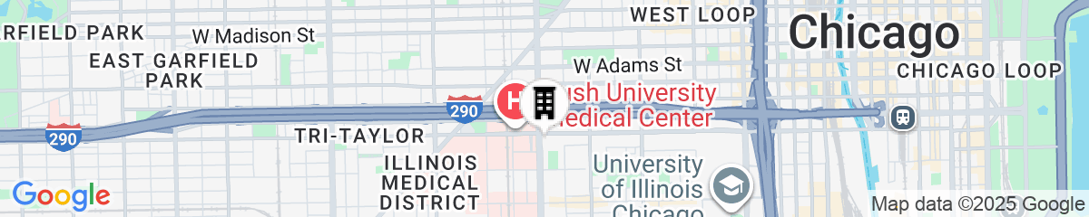 Map for Courtyard by Marriott Chicago at Medical District/UIC