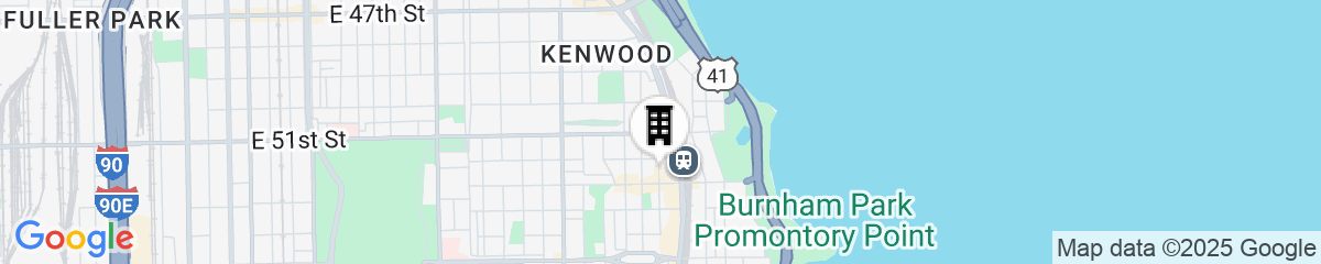Map for Hyatt Place Chicago-South/University Medical Center