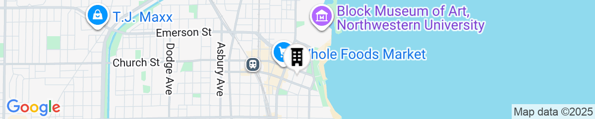 Map for Graduate by Hilton Evanston