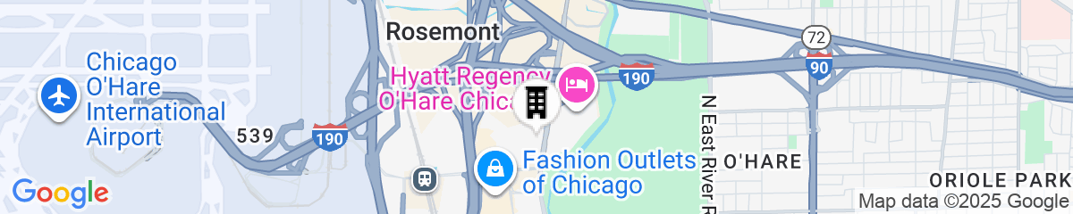 Map for Embassy Suites by Hilton Chicago O'Hare Rosemont