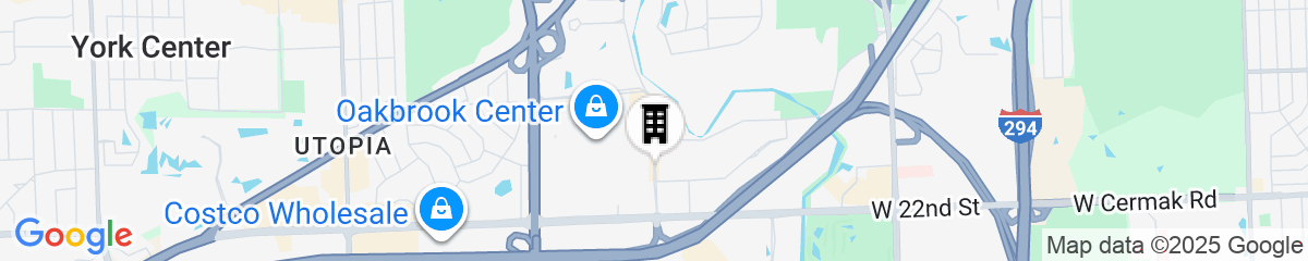 Map for Le Méridien Chicago - Oakbrook Center