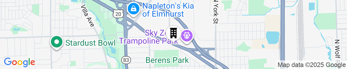 Map for Springhill Suites by Marriott Chicago Elmhurst/Oakbrook Area