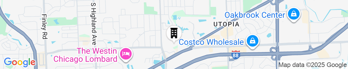 Map for Courtyard by Marriott Chicago Oakbrook Terrace