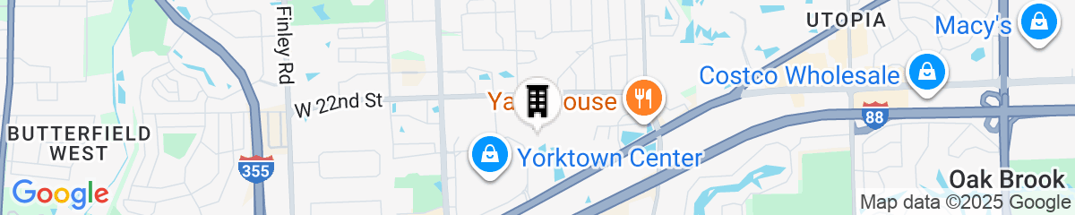 Map for The Westin Chicago Lombard