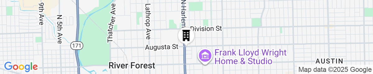 Map for Spacious Oak Park Home, 11 Mi to Downtown Chicago!