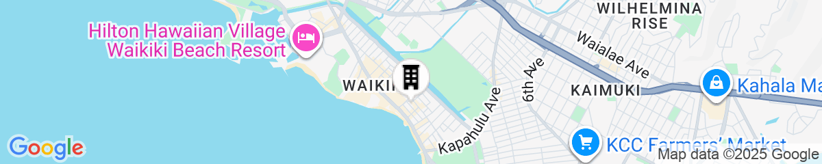 Map for The Walk-Up Waikiki Beach 