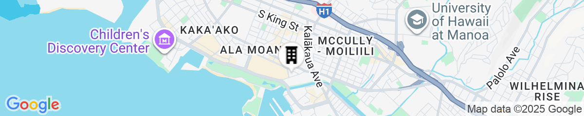 Map for Ala Moana Hotelcondo by Luana Vacation Rental