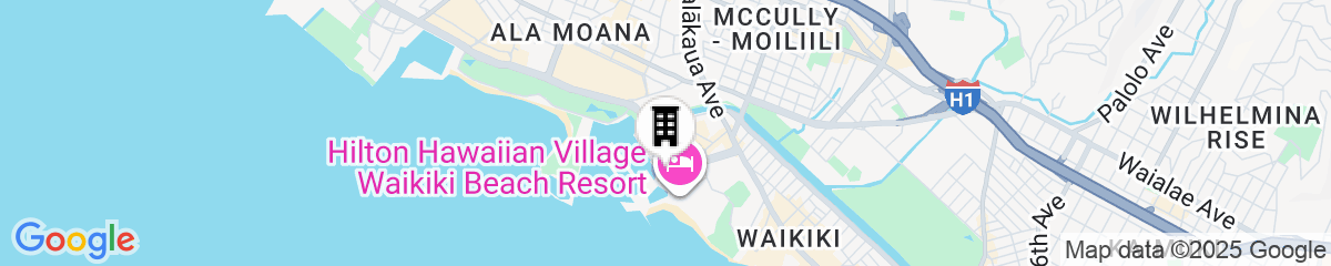 Map for Ilikai Hotel Condo at Waikiki with Parking