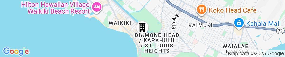 Map for High Floor Ocean View Condo (King Bed and Parking)