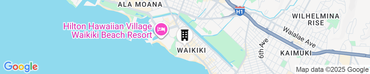 Map for Regency on Beachwalk Waikiki by OUTRIGGER