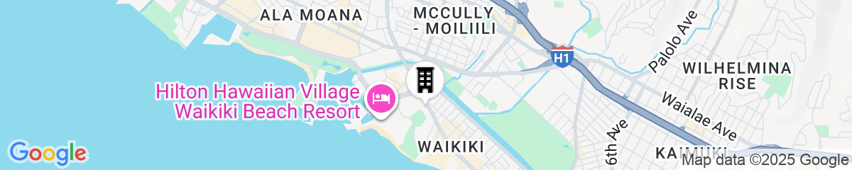 Map for Luana Waikiki by Tropical Escapes Realty