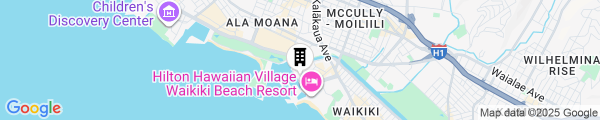 Map for Ilikai Marina Vacations
