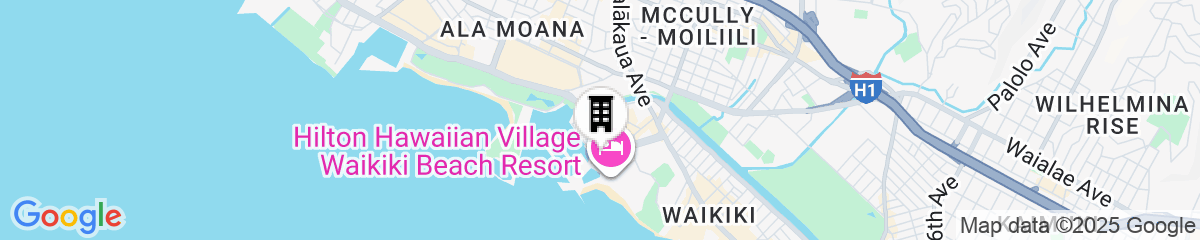 Map for Ilikai Hotel 2 Bedroom