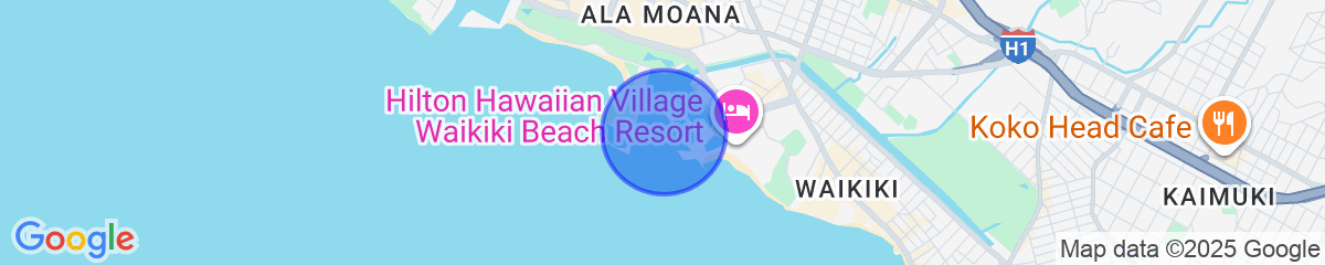 Map for Ilikai Marina Studio City View Condos with Fully Equipped Kitchens & Free Wifi