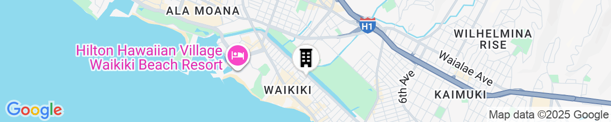 Map for Skyline Island Colony Hotel