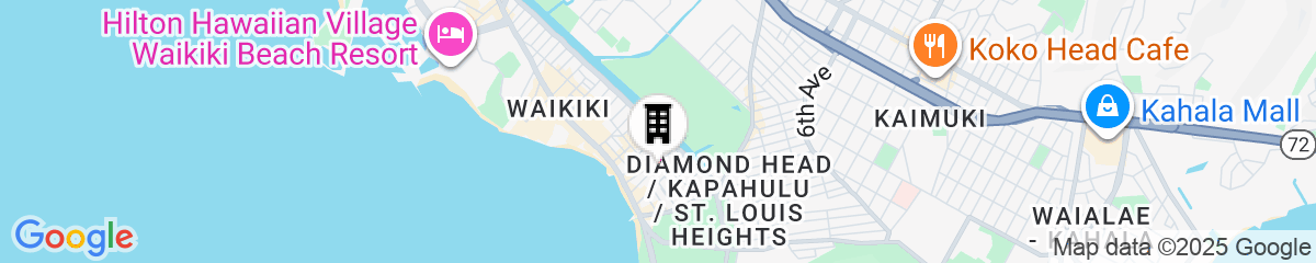 Map for Aston at the Waikiki Banyan