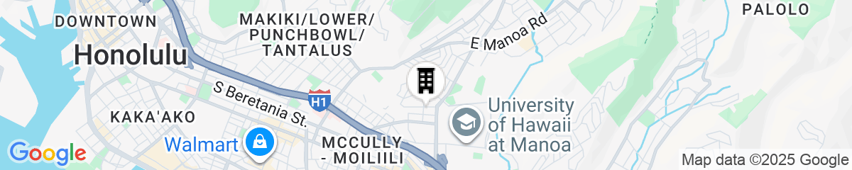 Map for Manoa Valley Inn