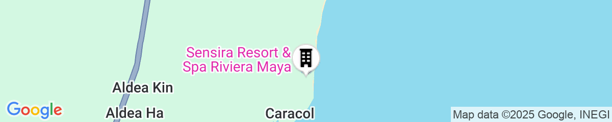 Map for Sensira Resort & Spa Riviera Maya – All Inclusive