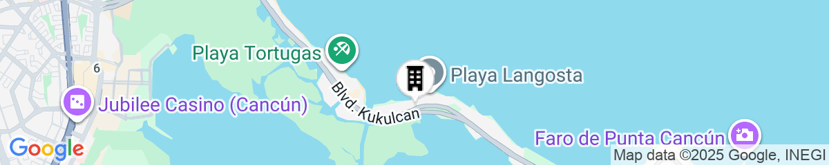 Map for Breathless Cancun Soul Resort AND SPA