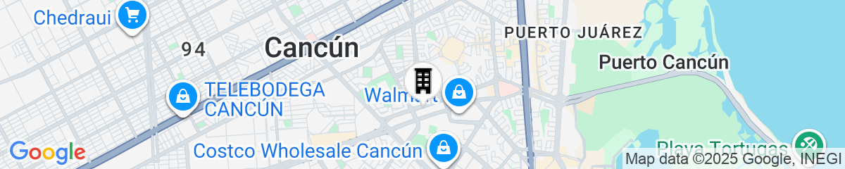 Map for Sky Inn Cancun