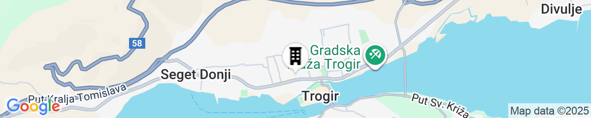 Map for Apartmani Trogir