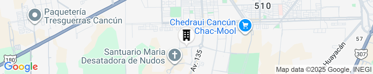 Map for Dreams Lagoon Cancun