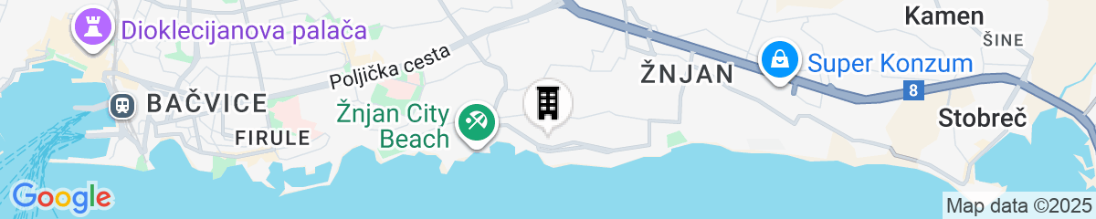 Map for Seaside Apartment with Pool