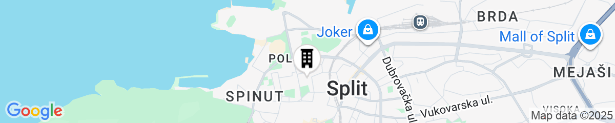 Map for Split Apartments Peric