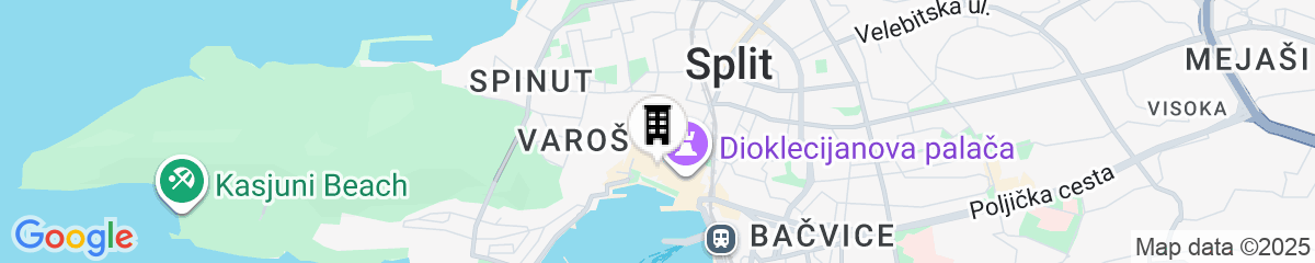 Map for Apartments & Rooms Dujam