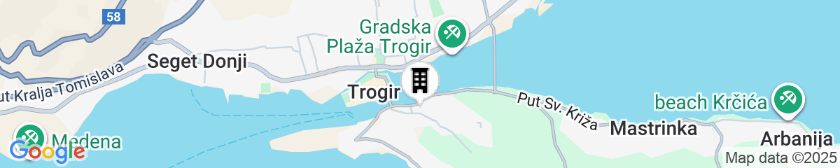 Map for Apartments and Rooms Iva