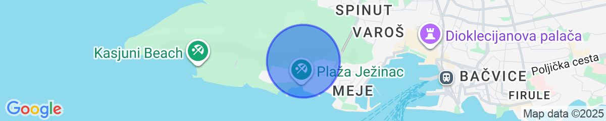 Map for Beachfront Apartment With Balcony and Parking