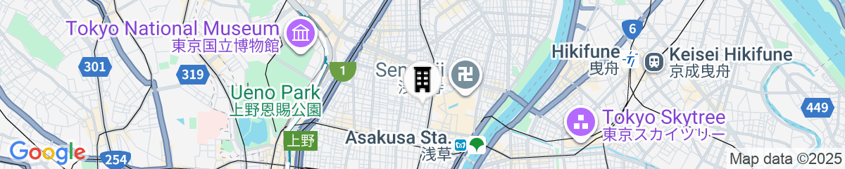 Map for Resol Poshtel Tokyo Asakusa