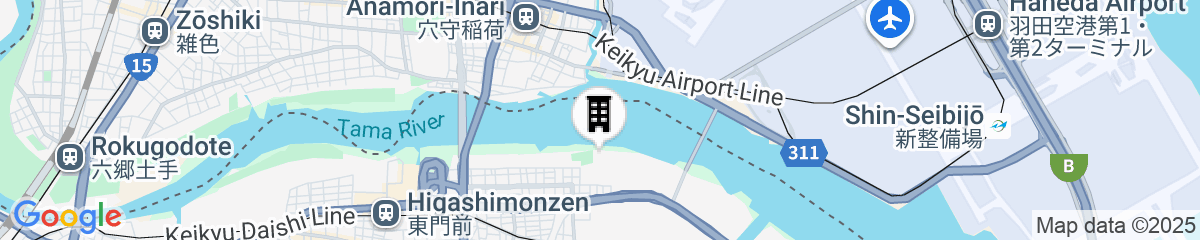 Map for Kawasaki King Skyfront Tokyu REI Hotel