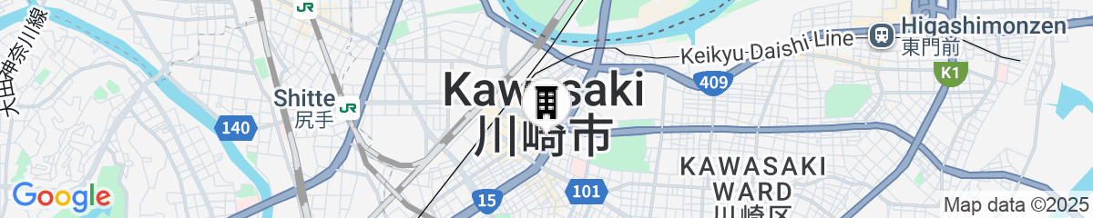 Map for Dormy Inn Kawasaki Natural Hot Spring