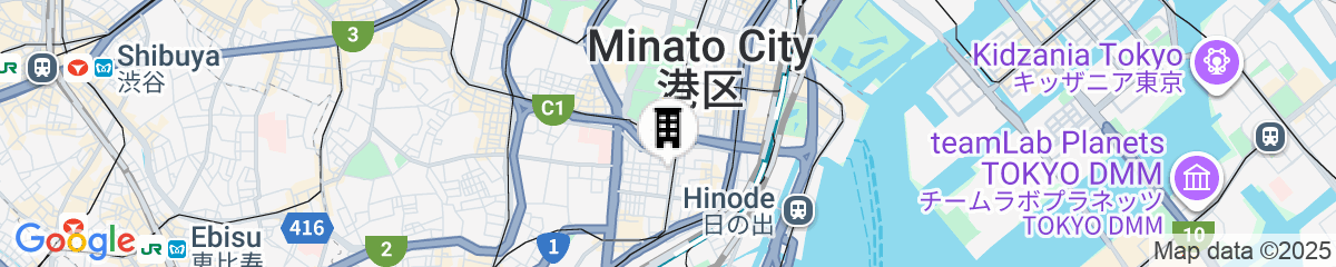 Map for Hotel The Celestine Tokyo Shiba