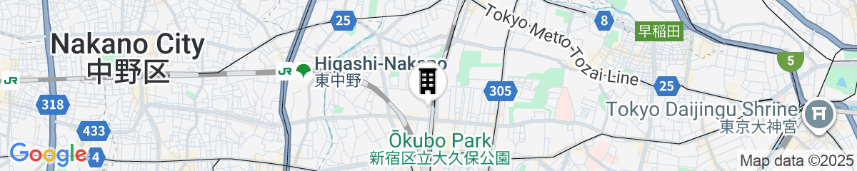 Map for Galois Hotel Shin-Ōkubo