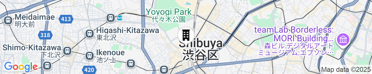 Map for The Millennials Shibuya
