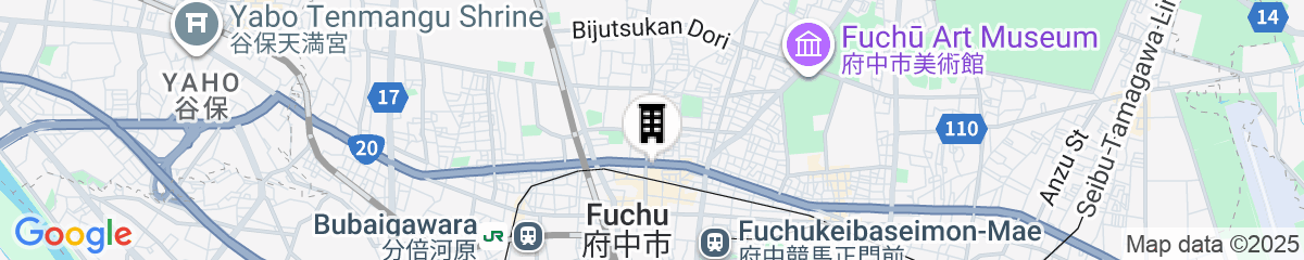 Map for Hotel Keyaki Gate Tokyo Fuchu