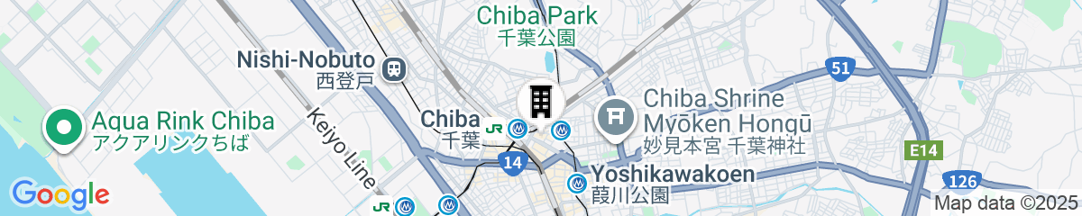 Map for Daiwa Roynet Hotel Chiba Ekimae