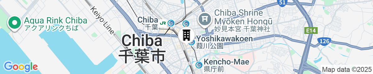 Map for Daiwa Roynet Hotel Chiba - Chuo